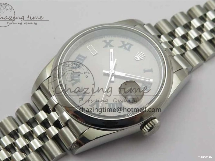 Dial SS Best Roman Jubilee DateJust Edition 126200 1:1 Gray BP Maker 36 Bracelet on 0201